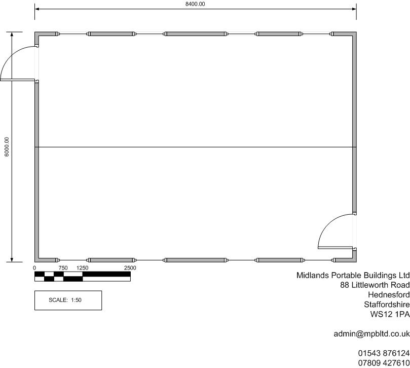 Single modular classroom